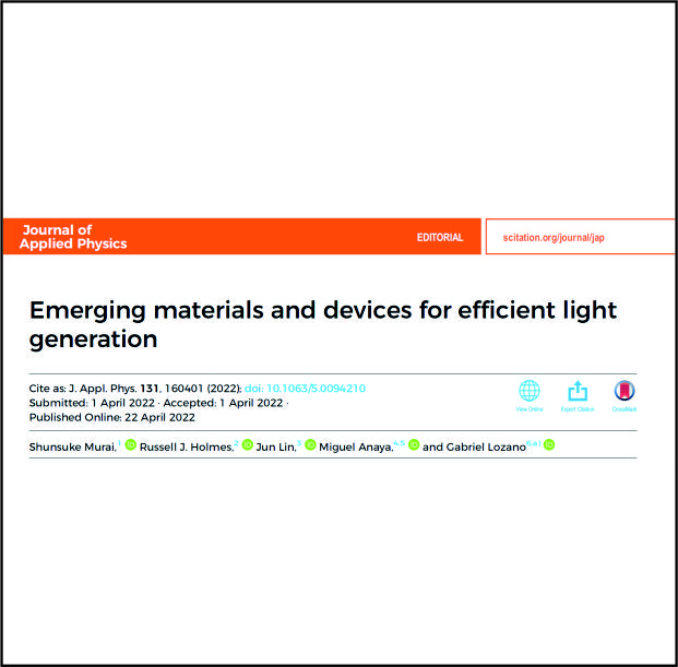 Emerging materials and devices for efficient light generation