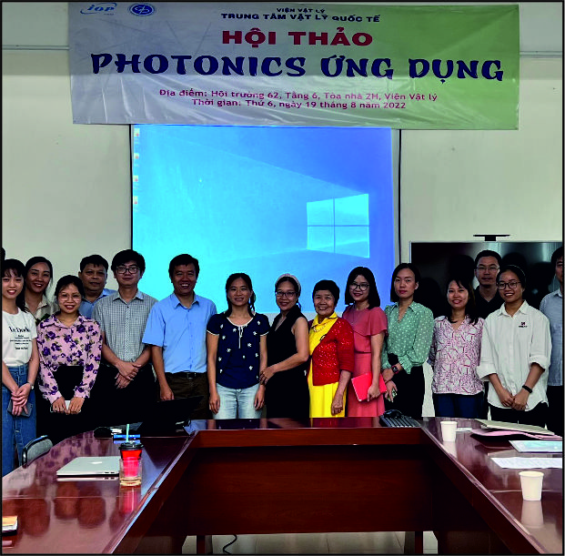 Applied Photonics workshop, Agust 19th, International Centre of Physics. Vietnam Academy of Science and Technology (Vietnam)